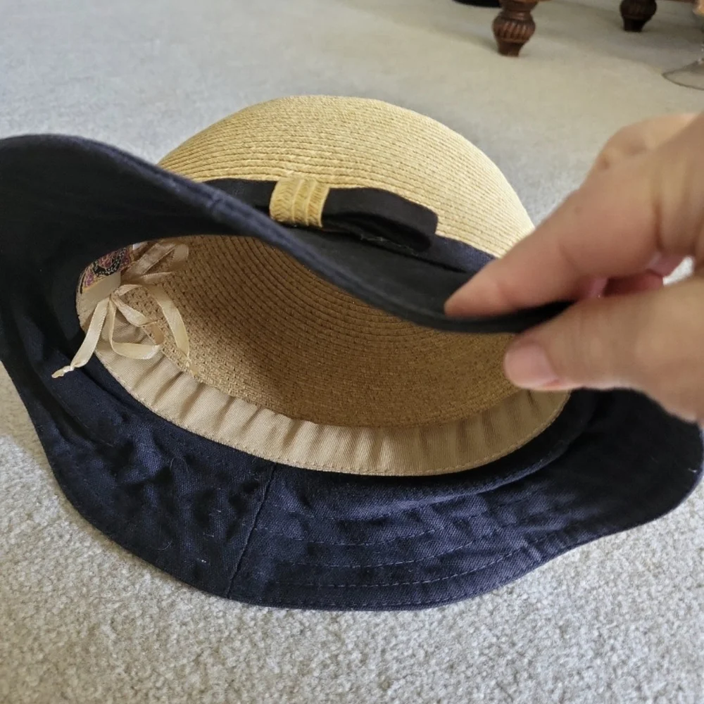 Scala Tan and Black Sun Hat - Picture 3 of 6
